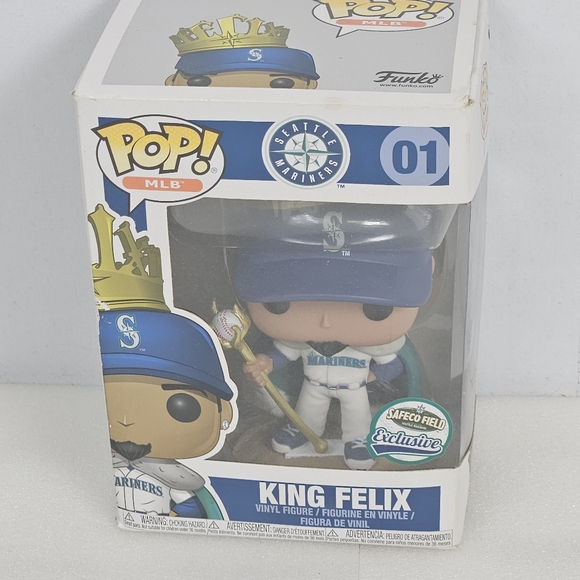 NIB hard to find #1 King Felix MLB Seattle Mariners Felix Hernandez funky pop - Picture 13 of 14